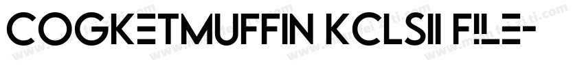 COGKETMUFFIN KCLSII File字体转换